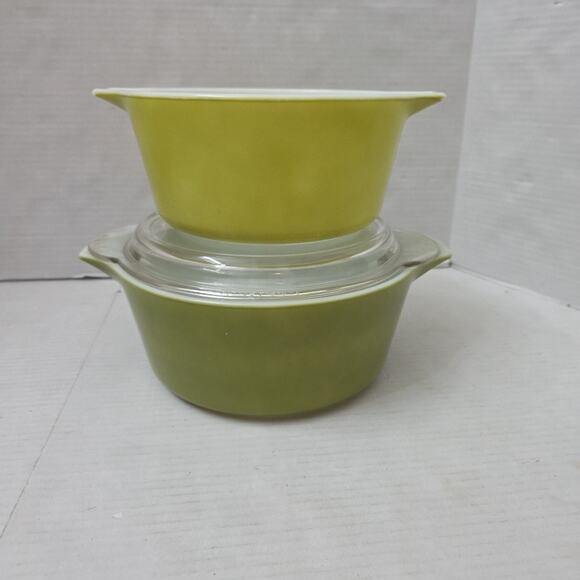 Pyrex Other - Set Of 2 Vintage Pyrex Casserole Dishes 474 B - 475 B 2.5 Quart + 1.5 Quart